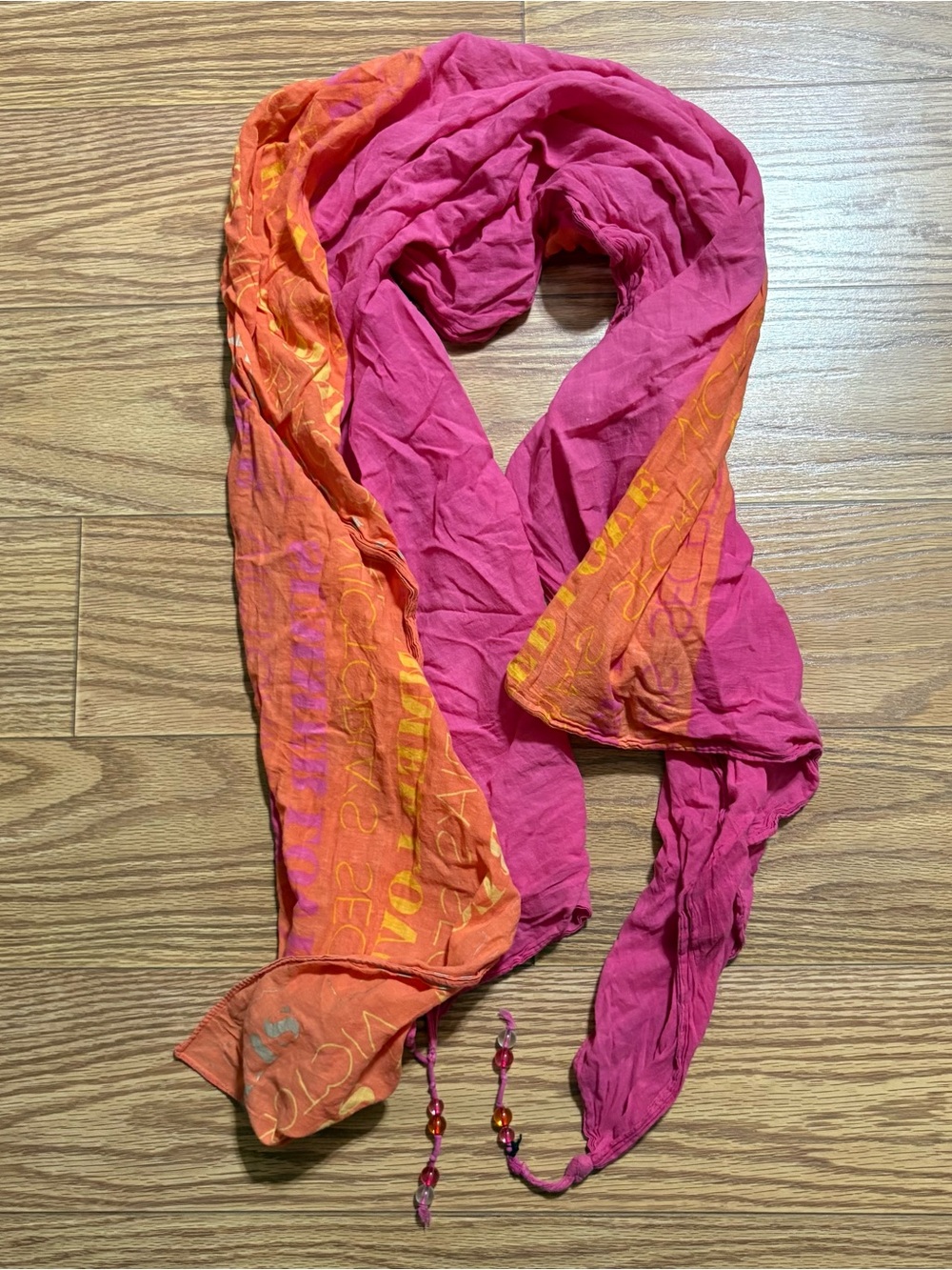 Victoria’s Secret Summer Love Beach Sarong Cover-Up Scarf Wrap~100% Cotton